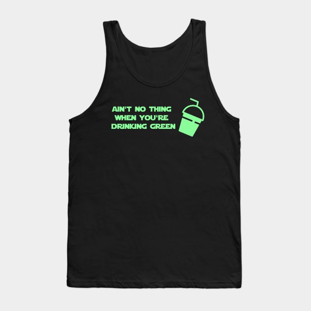 Edge of the Galaxy Green Milk Tank Top by MickeysCloset